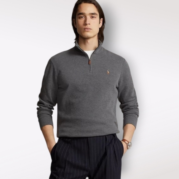 Estate-Rib Quarter-Zip Pullover Polo Ralph Lauren - Picture 3 of 15